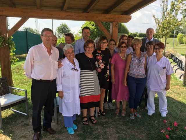 Il sindaco Patrizia Barbieri ha visitato l’Hospice La Casa di Iris