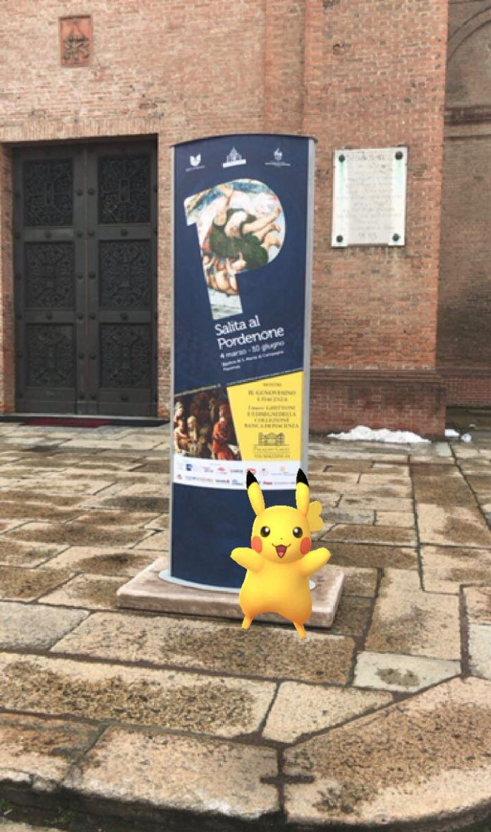 Un gruppo di Pokemon compare a Piacenza e visita la Salita al Pordenone